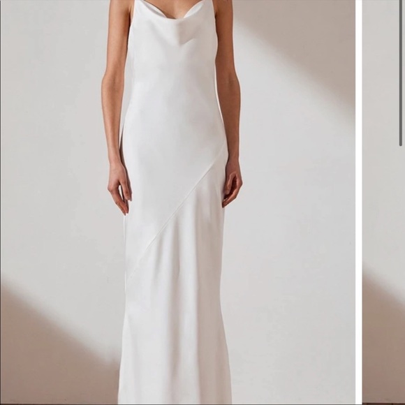 Shona Joy Dresses & Skirts - Shonajoy Luxe Bias Cowl Slip Dress Ivory US 10